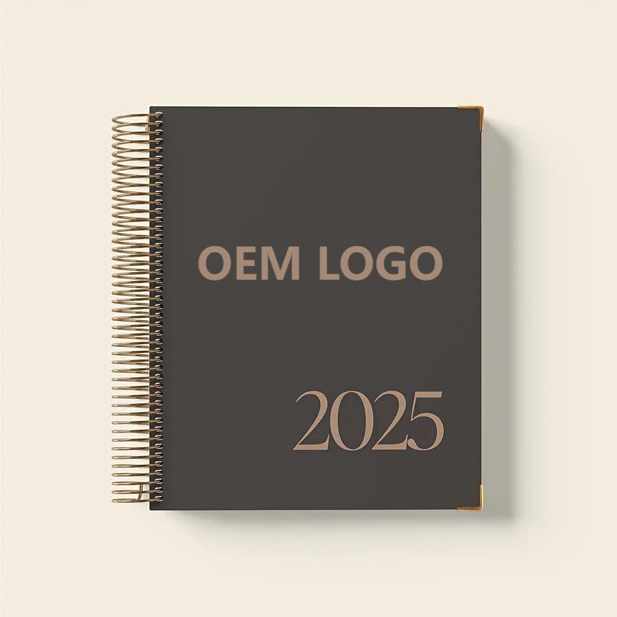 <strong>2025</strong> New Daily Planner Monthly Agenda Itinerary Spiral Binding A5 PP Cover Notebook <strong>for</strong> Adults New Year'S Plan Productivity