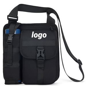 Sac bandoulière polyvalent pour homme, idéal pour la marche et les voyages, sac à dos léger pour le sport avec poches pour bouteille d'eau - Product Image 1