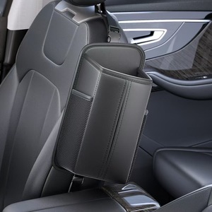 Leder-Autositz-Seitenbox für Taschentücher Beifahrerseite Universeller Multifunktionaler Rücksitz-Organizer Hängende Papieraufbewahrung - Product Image 1