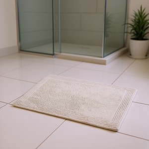 Tapis de bain en coton tufté DB 3000 GSM, réversible, antidérapant, rectangulaire, pour la maison et la salle de bain - Product Image 2