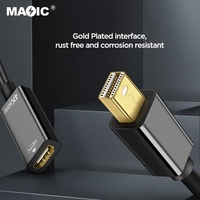 OEM actif 4k 60Hz mâle vers femelle Mini DP Displayport vers HDMI adaptateur câble convertisseur Mini DP vers HDMI