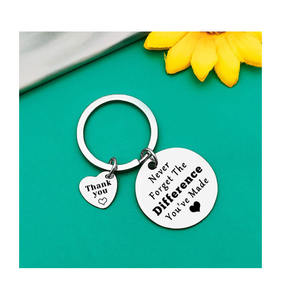 <span class=keywords><strong>Nunca</strong></span> olvides la diferencia Gracias Regalo Llavero Agradecimiento Llavero Inspirador Compañero DE TRABAJO Dejando regalo - Product Image 4