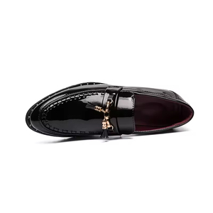 Chaussures Oxford en cuir véritable pour hommes, style 2025, à lacets, à franges, à bout carré, style britannique, formelles, pour le travail, toujours tendance - Product Image 5