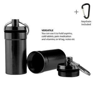 Porte-pilules personnalisé en métal aluminium avec porte-clés - Product Image 4