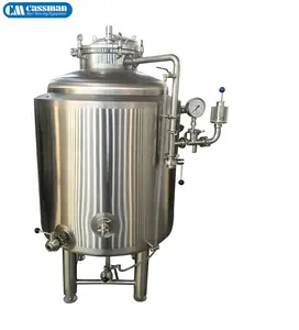 تخزين البيرة اللامع Unitank 2 برميل الفولاذ المقاوم للصدأ Maturing 500 لتر خزان الجعة غليكول المياه