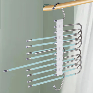 Có Thể Gập Lại Thép Không Gỉ 9 Trong 1 Quần Giá Kệ Quần Áo Móc Đa Chức Năng Ma Thuật Quần Móc Cho Tủ Quần Áo - Product Image 5