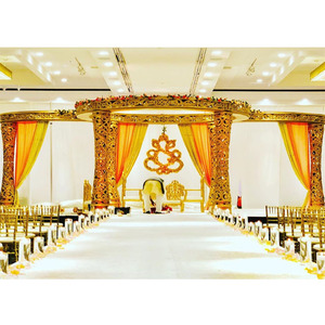 Diseñador Golden Delizio Boda Mandap Reino Unido Último Matrimonio Mandap Moderno Sur DE LA India Mandapam Reino Unido Tradicional Calidad Superior Reino Unido - Product Image 1
