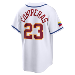 Maillots de baseball personnalisés brodés et cousus pour le World Baseball Classic 2026 de <span class=keywords><strong>l</strong></span>'équipe du Venezuela – Tenues de stade et de déplacement - Product Image 5