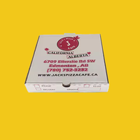 Boîte d'emballage pour pizza à plat personnalisée de qualité alimentaire STPP, fabriquée sur mesure, pour hamburgers, en carton ondulé E-Flute, usine d'emballage.