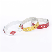Bracelet personnalisé en vinyle, impression numérique antique, fermeture à pression, jetable, holographique, imperméable, durable, résistant aux déchirures