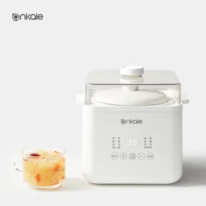 2024 Ankale nuevo diseño 1.0L olla interior de cerámica eléctrica olla de cocción lenta Nido de Pájaros sopa olla eléctrica para Cocinar a fuego lento cocina de alimentos para bebés