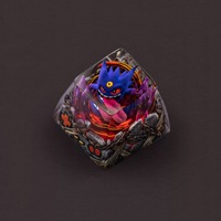 Customizable Resin 3D BaoKemeng Keycap Single Manual Cross Shaft for Mechanical Keyboard