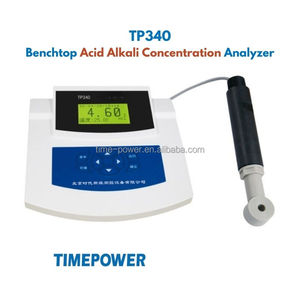 Timeppower เครื่องวัดความเข้มข้นของกรดและอัลคาไลในตัว TP340 HCl NaOH H2SO4 NaCl HNO3เส้นโค้ง <span class=keywords><strong>NA2CO3</strong></span>สำหรับใช้ในห้องปฏิบัติการ - Product Image 1