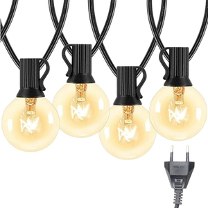 Guirnalda de Luces <span class=keywords><strong>LED</strong></span> G40 de Venta al <span class=keywords><strong>por</strong></span> <span class=keywords><strong>Mayor</strong></span> de Fábrica 10M 25ft 50ft Impermeable para Exteriores Decoración de Navidad y Boda - Product Image 5