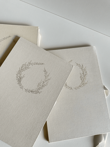 Certificat de Nikah islamique personnalisé, feuille d'or, lin crème, folio de mariage, invitations de mariage, papier de coton avec satin - Product Image 4