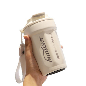Nouvelle tasse à café simple en acier inoxydable, portable pour l'extérieur, tasse à cola universelle, tasse isotherme pour voiture, idéale pour le <span class=keywords><strong>camping</strong></span> - Product Image 4