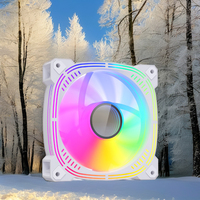 SNOWMAN 12CM ventilateur de refroidissement de boîtier d'ordinateur de bureau haute Performance refroidissement par air à faible bruit avec dissipateur thermique en plastique