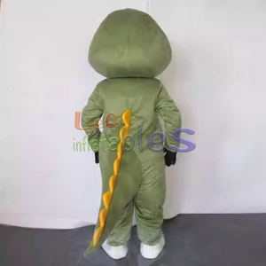 Disfraz de cazador de cocodrilo cruel inflable gigante Traje de actuación de Mascota de felpa de cocodrilo verde para juegos de rol para adultos - Product Image 3