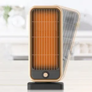 110v 220v Portable electric wind up space heater remote rotating fan heater PTC ceramic indoor air heater for room