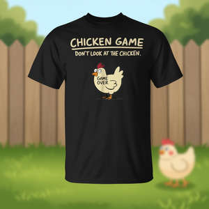 Camiseta Chicken Game Don't Look At The Chicken, diseño divertido, unisex, talla para adultos - Product Image 3