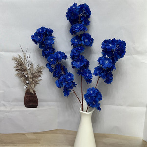 Decorazione floreale interna finto giapponese Sakura lungo ramo criptato fiore di ciliegio artificiale per la casa di matrimonio - Product Image 5