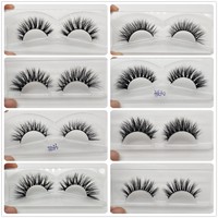 Propre Marque Faux Cils Cheveux Humains Cils Faux Sourcils En Gros Fait À La Main Cheveux Humains Naturel Longue Bande Complète Cils Pu