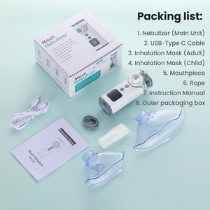 Fitconn kỹ thuật số nebulizador y tế Ống hít xách tay lưới bé Ống hít siêu âm Máy phun sương - Product Image 4