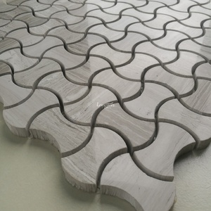 Mosaico de mármol del hogar del fondo de la pared del cuarto de baño del <span class=keywords><strong>hotel</strong></span> de las baldosas del chalet de lujo de Brown - Product Image 4