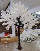 Arbre de cerisier japonais en soie rose pour mariage en plein air A-1556, grand arbre de cerisier artificiel de 8 pieds pour la décoration