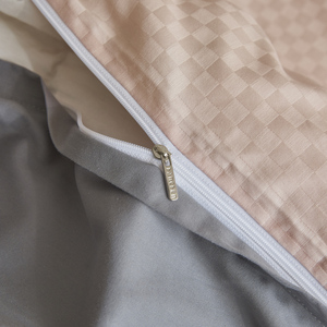 Set Copripiumino Professionale 100% Cotone Jacquard Lavabile in Lavatrice Motivo Geometrico Semplice Morbido Stile Europeo Americano per Casa e Hotel - Product Image 5