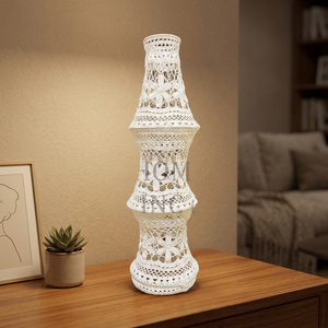 Handmade Bohemian Crochet Lamp <b>Shade</b> Large Size Eco-Friendly Cotton Cord for Home Hotel Decoration <b>Ceiling</b> Mount Living Room - Product Image 3