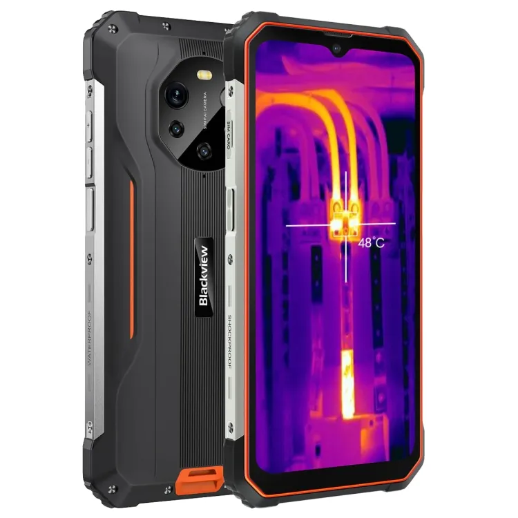 Bl8800 Pro téléphone android 5g robuste caméra d'imagerie thermique Funda 8 go + 128 go 8380mah téléphones mobiles robustes