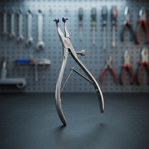 Bk Industries Pince dentaire à bec fendu, bord dentelé, poignée moletée pour extraction dentaire, argent, instrument chirurgical manuel de classe - Product Image 3