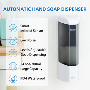 <span class=keywords><strong>Distributeur</strong></span> automatique de savon <span class=keywords><strong>liquide</strong></span> sans contact <span class=keywords><strong>mural</strong></span> intelligent pour salle de bain, 700 ml, pulvérisation d'alcool, gel <span class=keywords><strong>liquide</strong></span>, mousse - Product Image 2