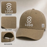 Casquette de baseball promotionnelle vintage à 5/6 panneaux - Polyester/Coton, réglable, impression numérique, broderie machine, unisexe, toutes saisons