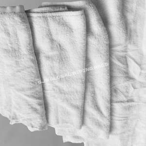 Trapos de limpieza industriales 100% algodón blanco, trapos de limpieza reutilizados para limpieza. - Product Image 1