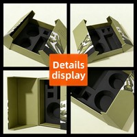 Boîte Cadeau Cosmétique Personnalisée pour Kits Maquillage et Soins de la Peau ; Boîte Vide Sur Mesure Haut de Gamme en Papier Spécial, Design Double Porte, Nouveauté Tendance