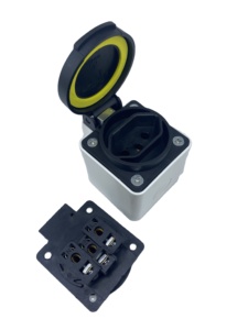 Yuadon เต้าเสียบกันน้ำสำหรับใช้ใน IP54อุปกรณ์ไฟฟ้าของ YD-023S มีฝาปิดปลั๊กเสียบก้น10A 250V - Product Image 5