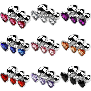 Quaige argento dorato in metallo inossidabile anale Plug a forma di cuore masturbatore anale per donna uomo coppia <span class=keywords><strong>stimolatore</strong></span> <span class=keywords><strong>della</strong></span> <span class=keywords><strong>prostata</strong></span> - Product Image 5
