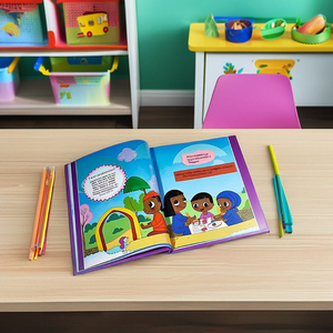 Servicio <span class=keywords><strong>de</strong></span> impresión <span class=keywords><strong>de</strong></span> <span class=keywords><strong>libros</strong></span> árabes personalizados para novelas infantiles Perfect Library Livre En Arabe Offset Paper Cartón Art Paper Logotipo personalizado - Product Image 5