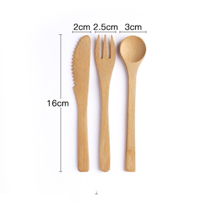 Disposable Edible <strong>Wooden</strong> Takeaway Cutlery Birchwood Compostable Disposable Biodegradable <strong>Wooden</strong> Spoon and Fork and Knife Set - Product Image 6