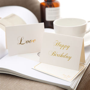 Personalizza il tuo logo personalizzato carta kraft carta patinata matrimonio ultimo nome vuoto all'interno biglietto di ringraziamento di auguri - Product Image 3