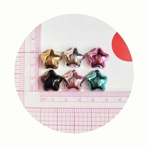 Breloques étoiles couleur métallique, cabochons en résine à dos plat, mini-appliques pour scrapbooking, loisirs créatifs et fabrication de pinces à cheveux - Product Image 6