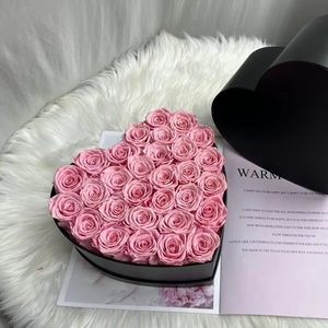 Cadeaux pour la fête des mères Lovebay 2025, roses en gros, fleurs éternelles, 30 roses réelles conservées pour toujours dans une boîte en forme de cœur, meilleure qualité - Product Image 1