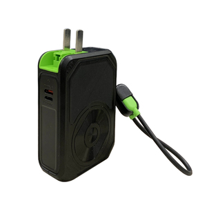 15W Magnetic Positioning Wireless ChargerPortable Wall <b>Charger</b> Power Bank 20W AC 100-240V <b>Plug</b> For Hotel Office Stays - Product Image 2