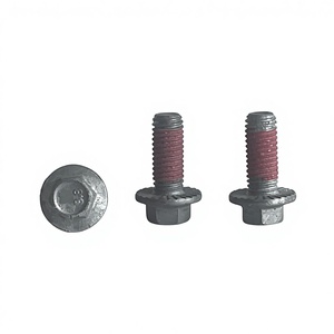 Baut Kepala Flens Hex Berulir Penuh, Lapisan Seng dengan Lapisan Anti-Lepas Merah, Baja Karbon - Product Image 5