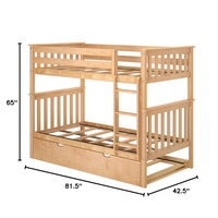 Lit superposé en bois massif pour enfants lit superposé pour enfants meubles de chambre lit moderne pour enfants