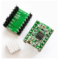 A4988 DRV8825 Modul Penggerak Motor Stepper dengan Modul Pelindung Ekstensi Kontrol Penggerak Motor Penghilang Panas untuk Ramps 1.4 StepStick