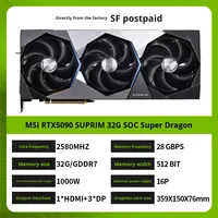 Carte Graphique N-vidia A-PNY RGB 2025 Désassemblée 5090 GPU IC VGA Colorée pour Station de Travail et Décoration de Vitrine