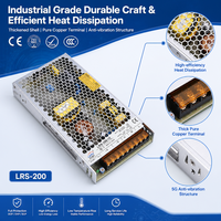 LRS-200-48 211.2W 48V 4.4A Tek Çıkışlı Anahtarlamalı Güç Kaynağı AC 110V 220V LED Ekran için Seçilebilir